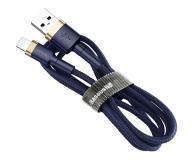 Baseus Kabel Cafule USB-A /Lightning 2.4A QC 3.0 1m niebiesko-złoty - 1502052 - zdjęcie 2